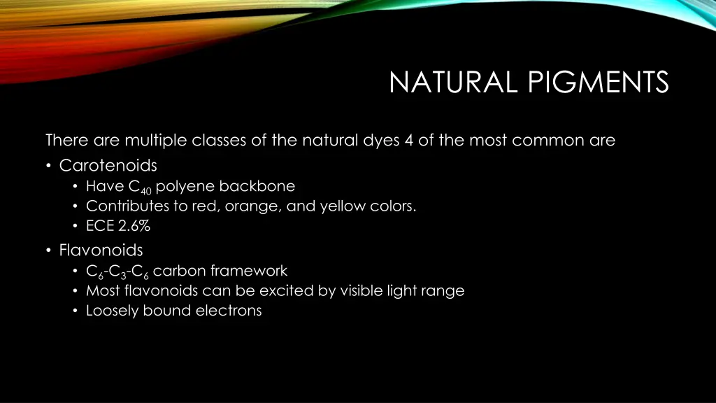 natural pigments