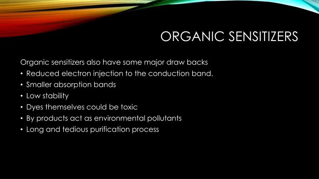 organic sensitizers 1