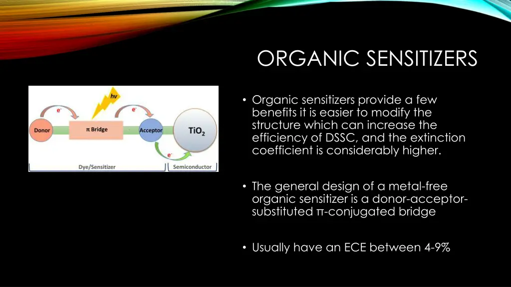 organic sensitizers