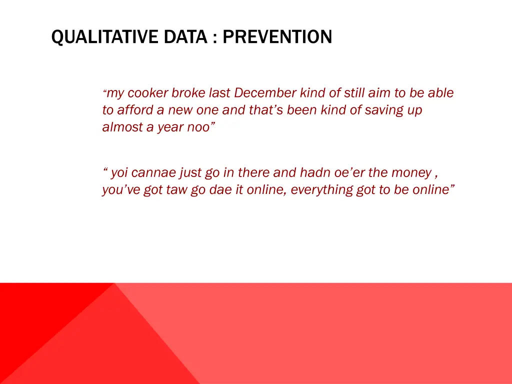 qualitative data prevention 2