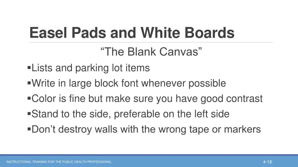 easel pads and white boards the blank canvas