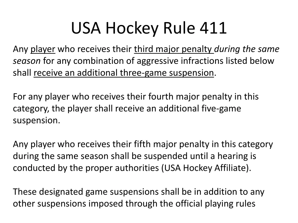 usa hockey rule 411 1