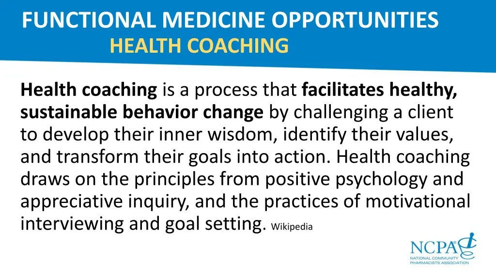 functional medicine opportunities health coaching