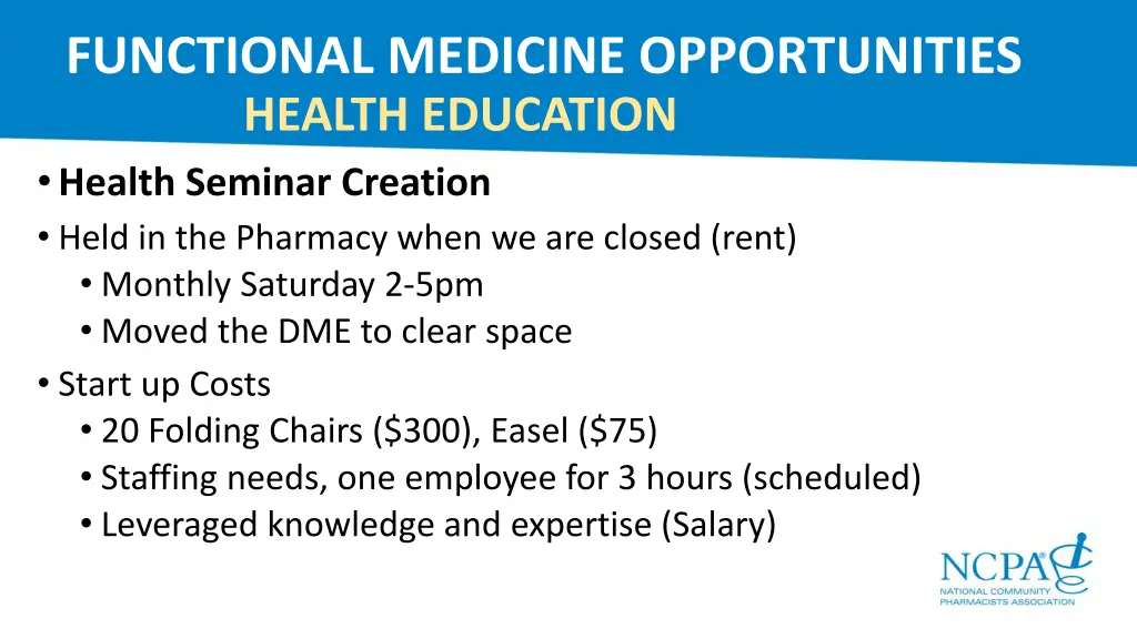 functional medicine opportunities health