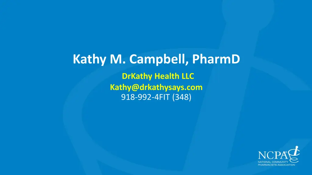 kathy m campbell pharmd drkathy health