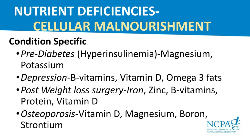 nutrient deficiencies cellular malnourishment 1