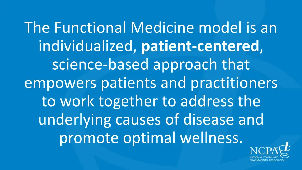 the functional medicine model