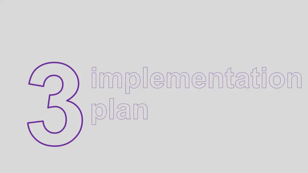 implementation plan