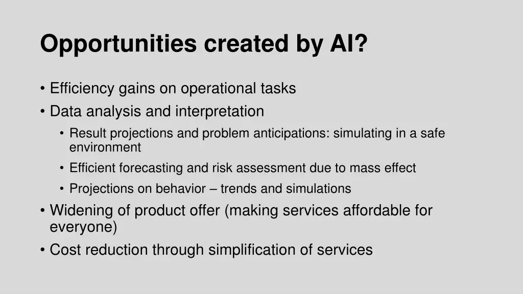 opportunities created by ai