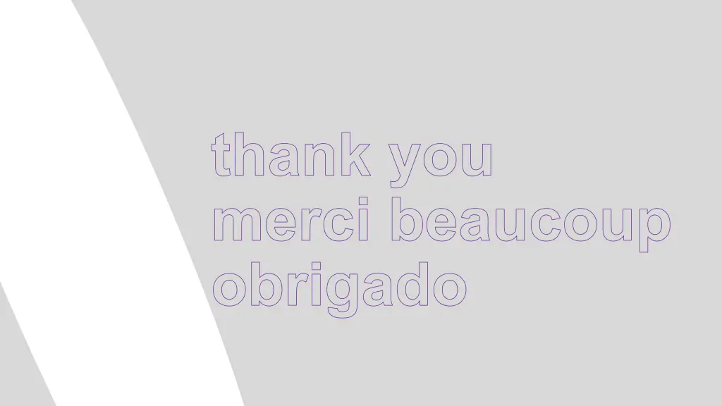 thank you merci beaucoup obrigado