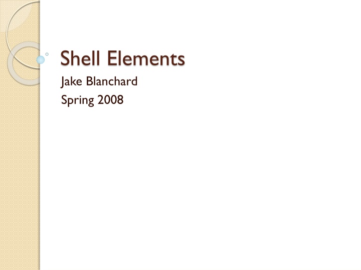 shell elements jake blanchard spring 2008