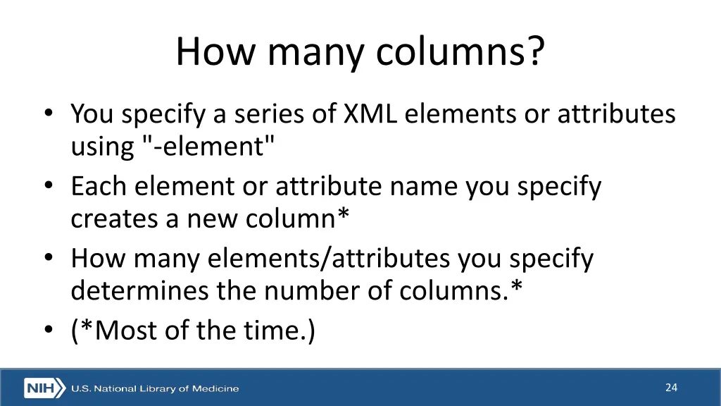 how many columns