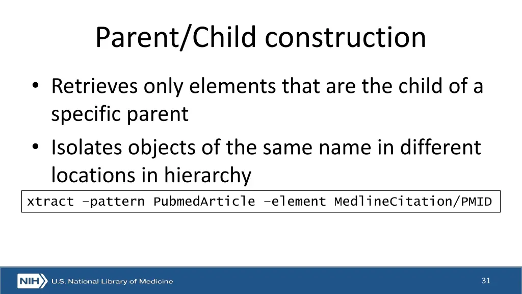 parent child construction