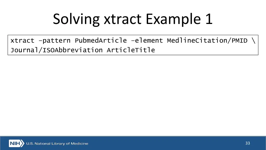 solving xtract example 1