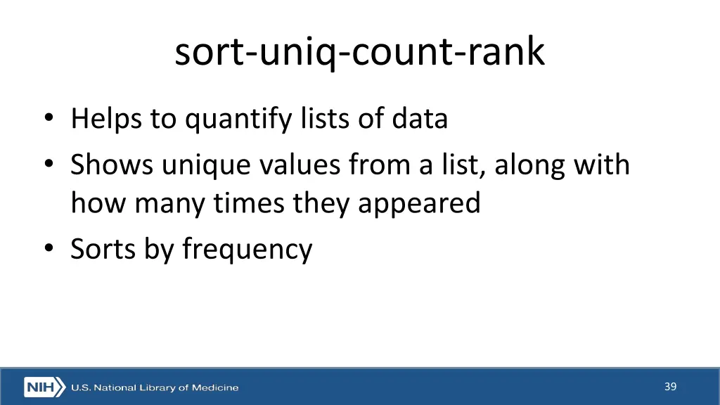 sort uniq count rank