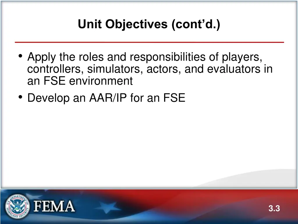 unit objectives cont d