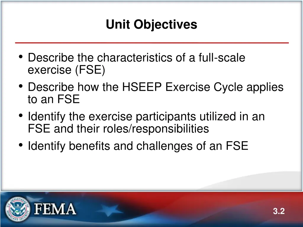 unit objectives