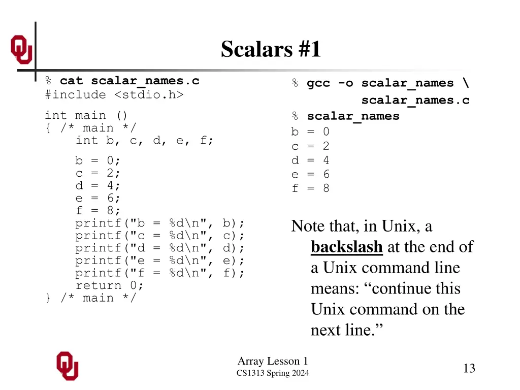 scalars 1