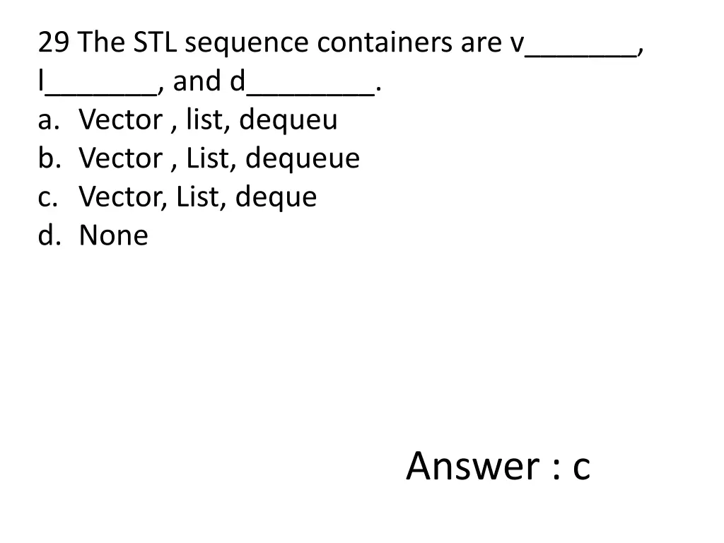 29 the stl sequence containers