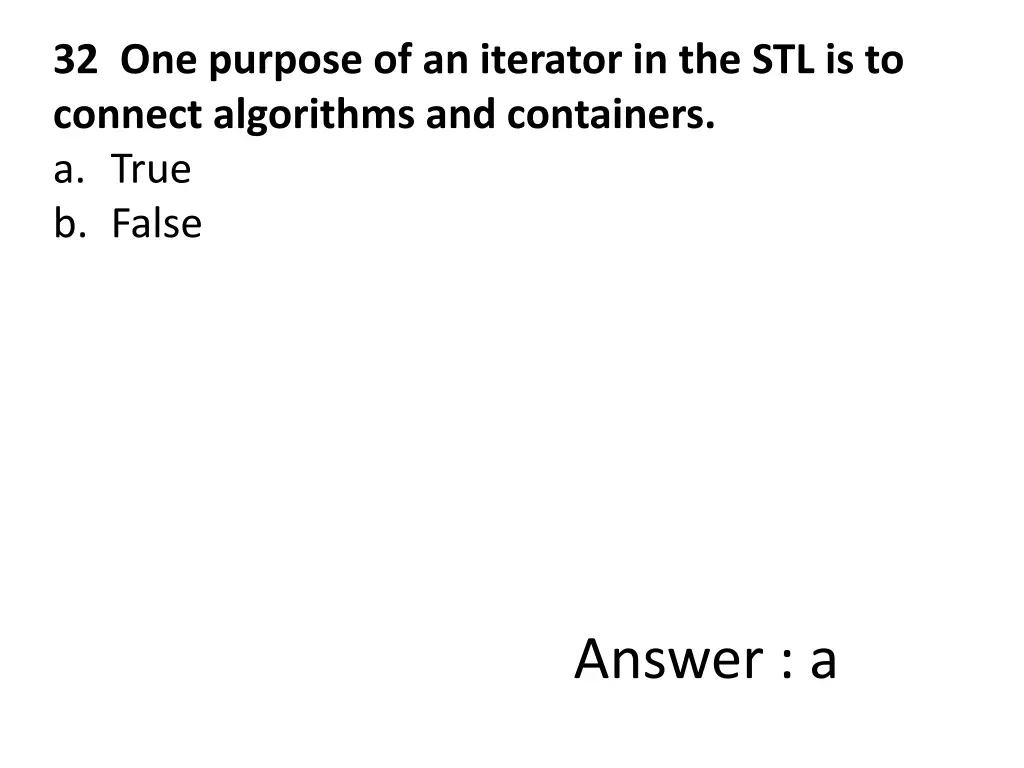 32 one purpose of an iterator