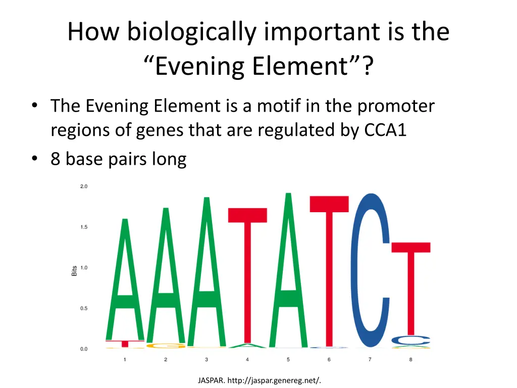 how biologically important is the evening element