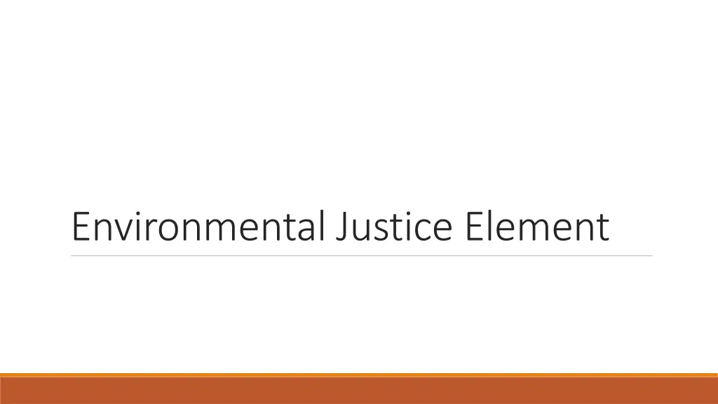 environmental justice element