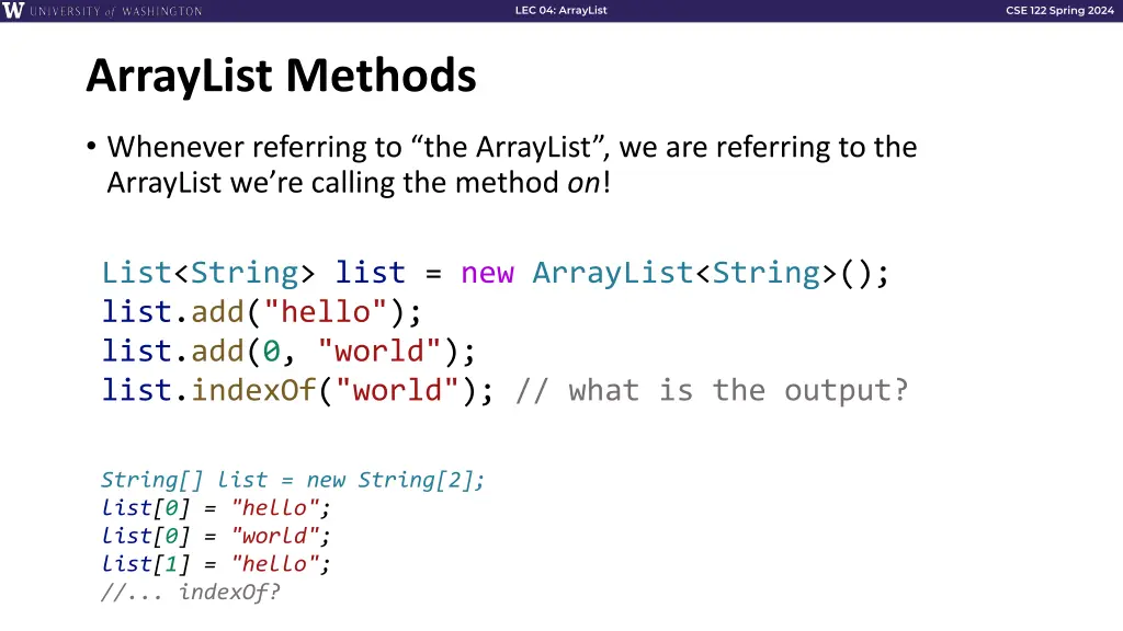 lec 04 arraylist 6