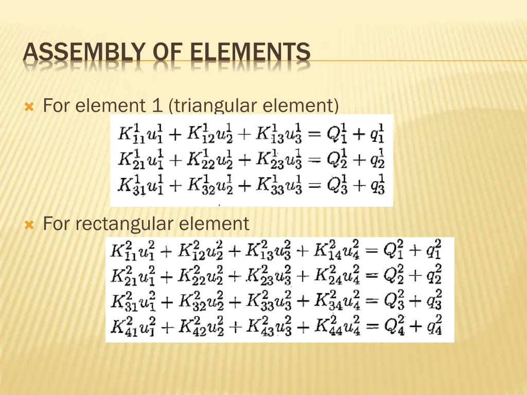 assembly of elements 2