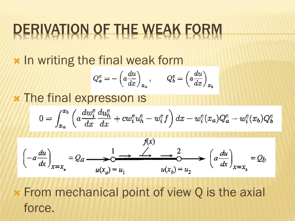 derivation of the weak form 2