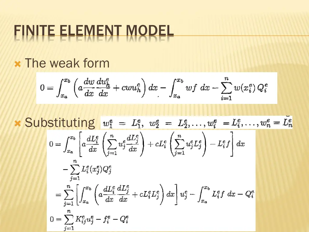 finite element model