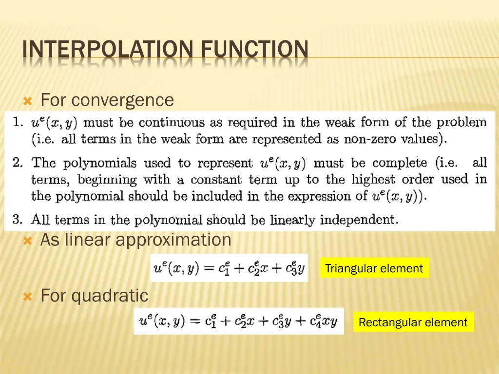 interpolation function 1