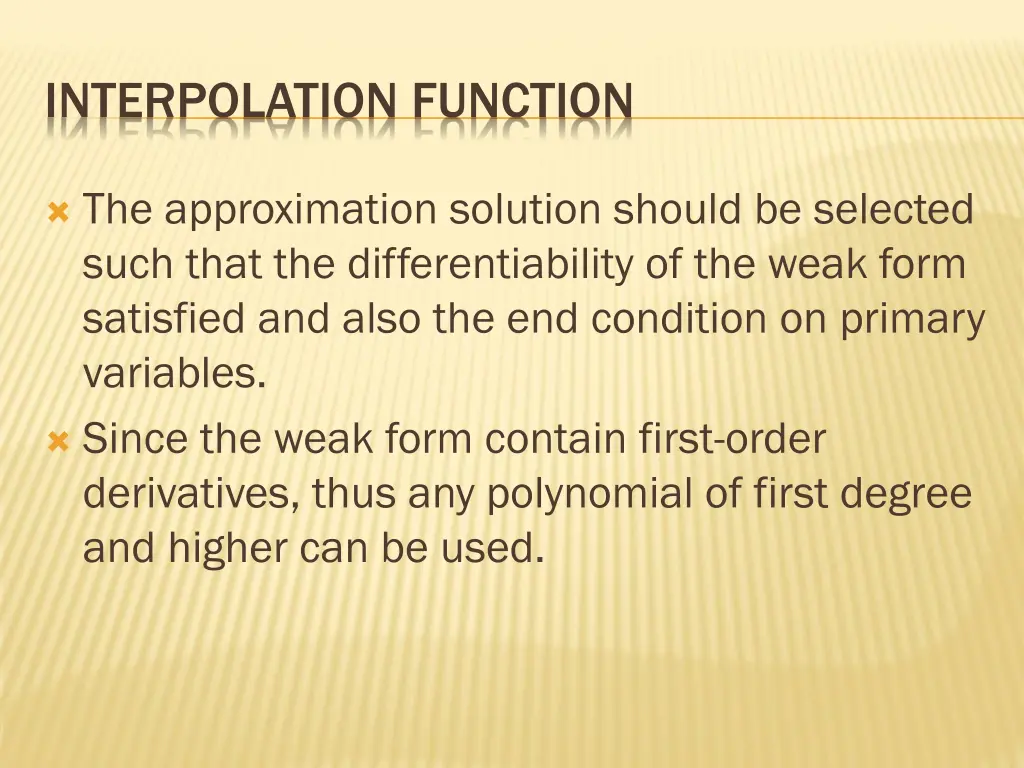 interpolation function