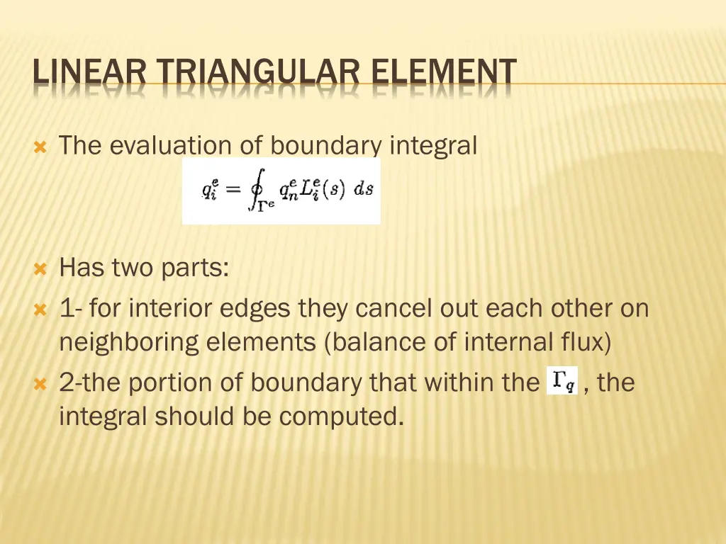 linear triangular element 2