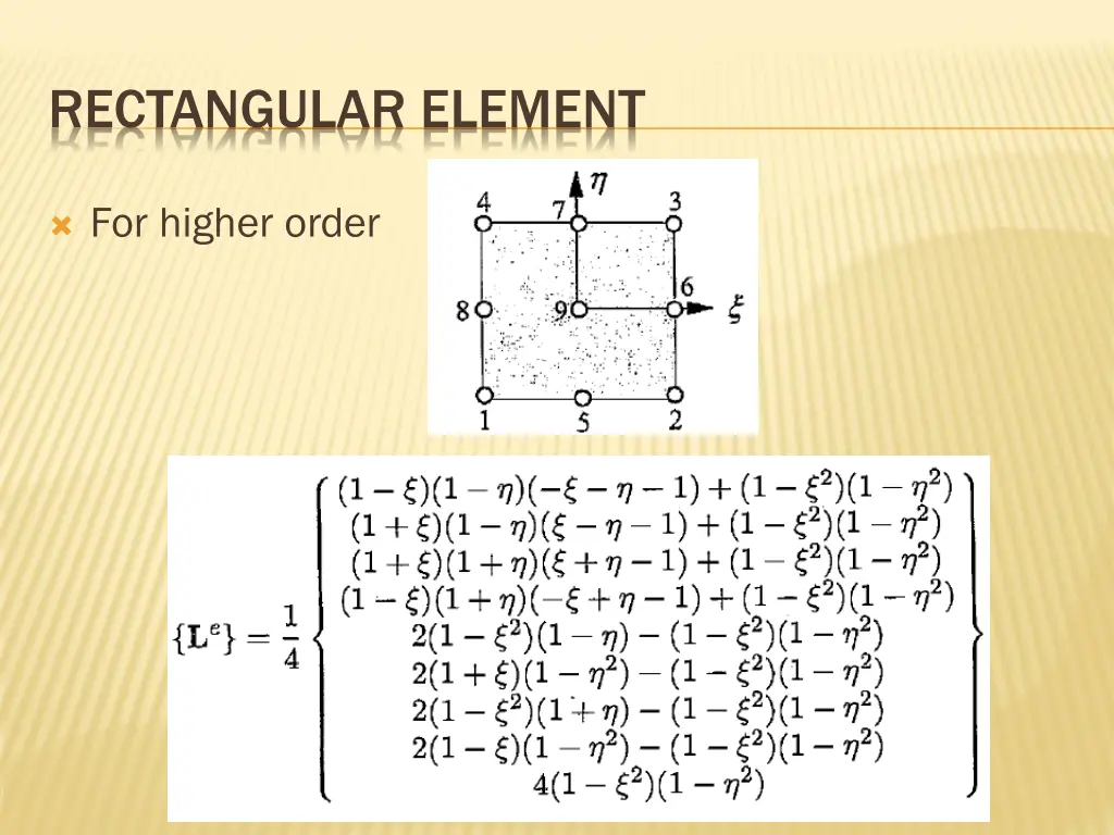 rectangular element 1