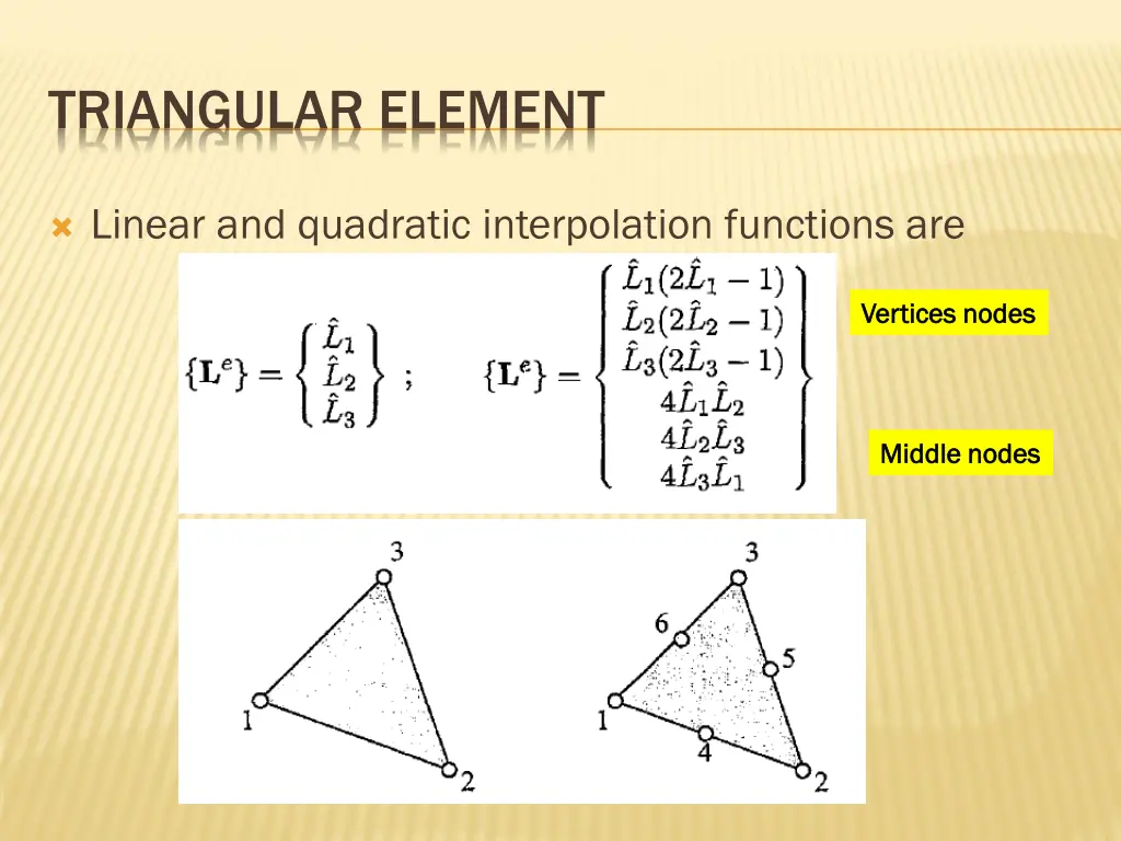 triangular element 1