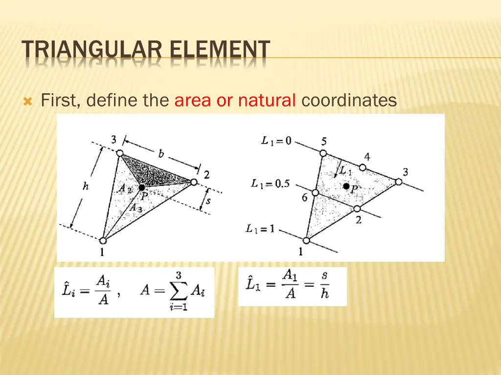 triangular element