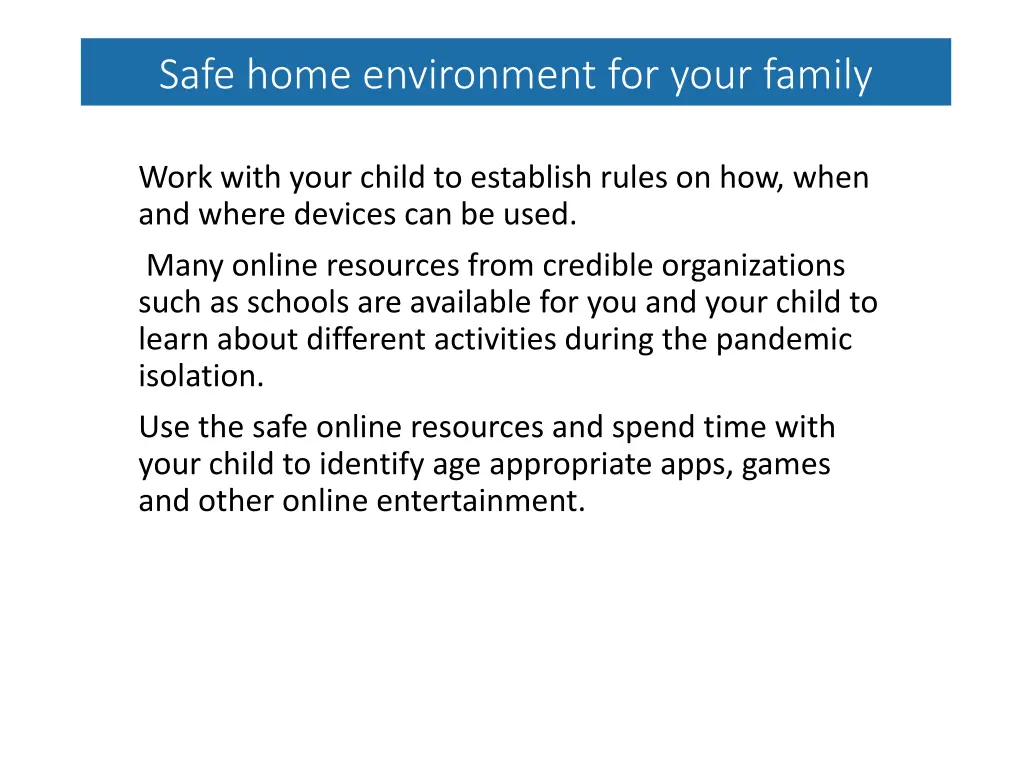 safe home environment for your family