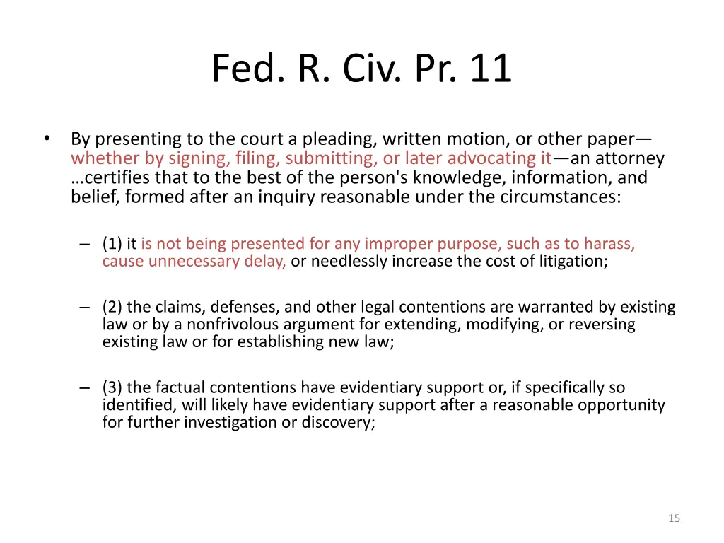 fed r civ pr 11