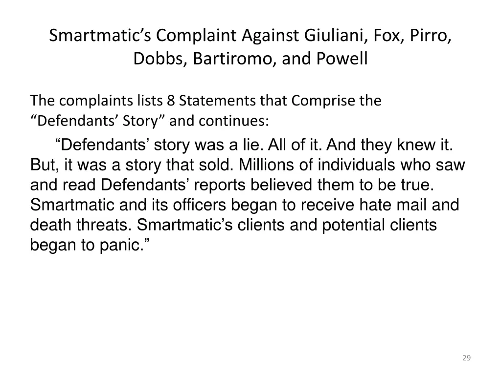 smartmatic s complaint against giuliani fox pirro