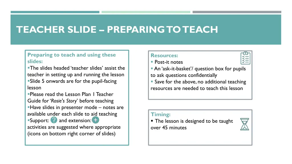 teacher slide preparing to teach