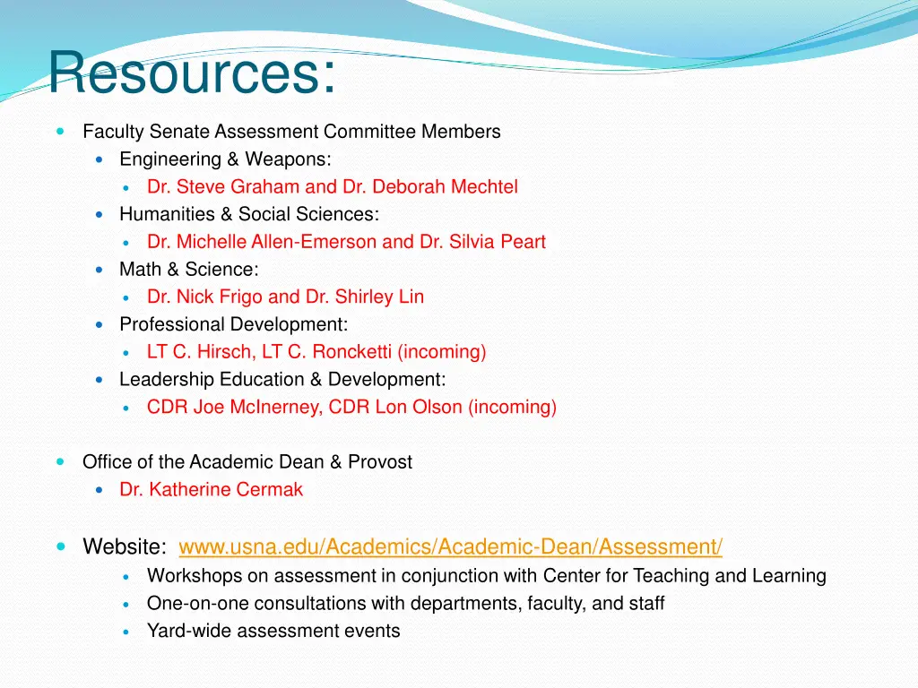 resources