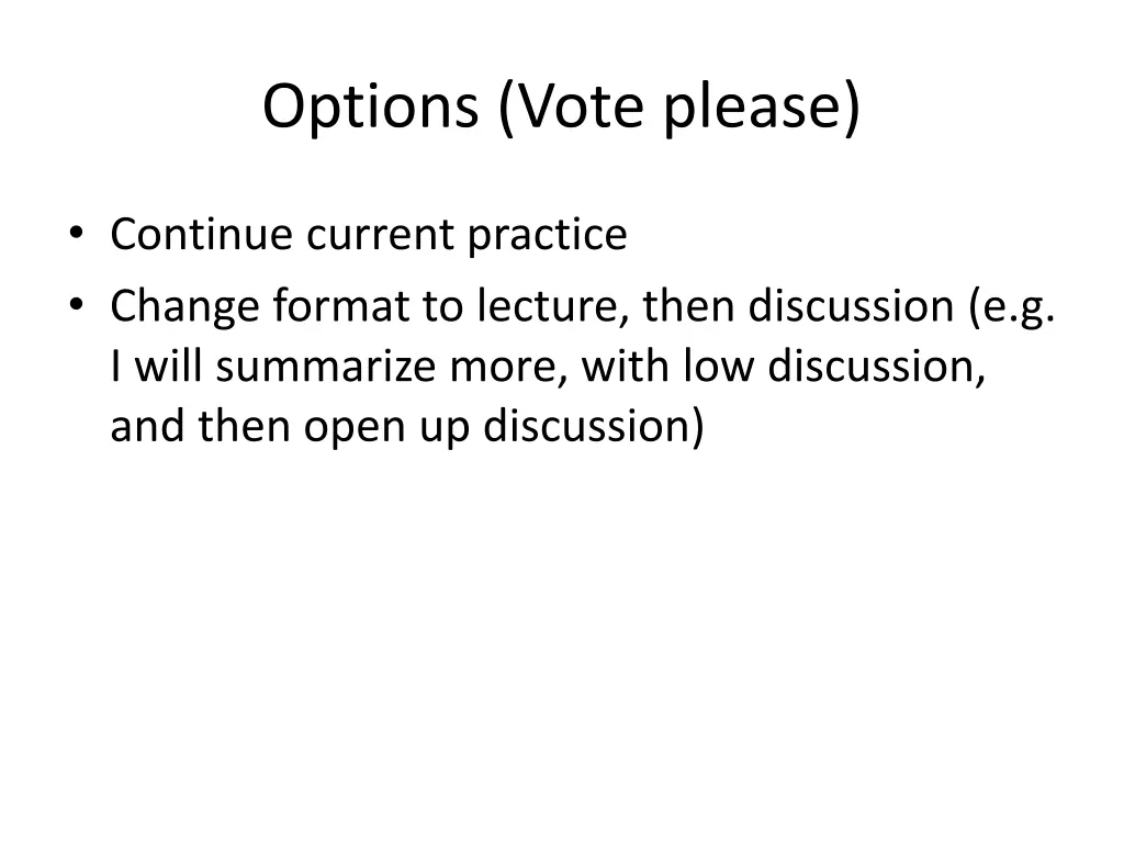 options vote please