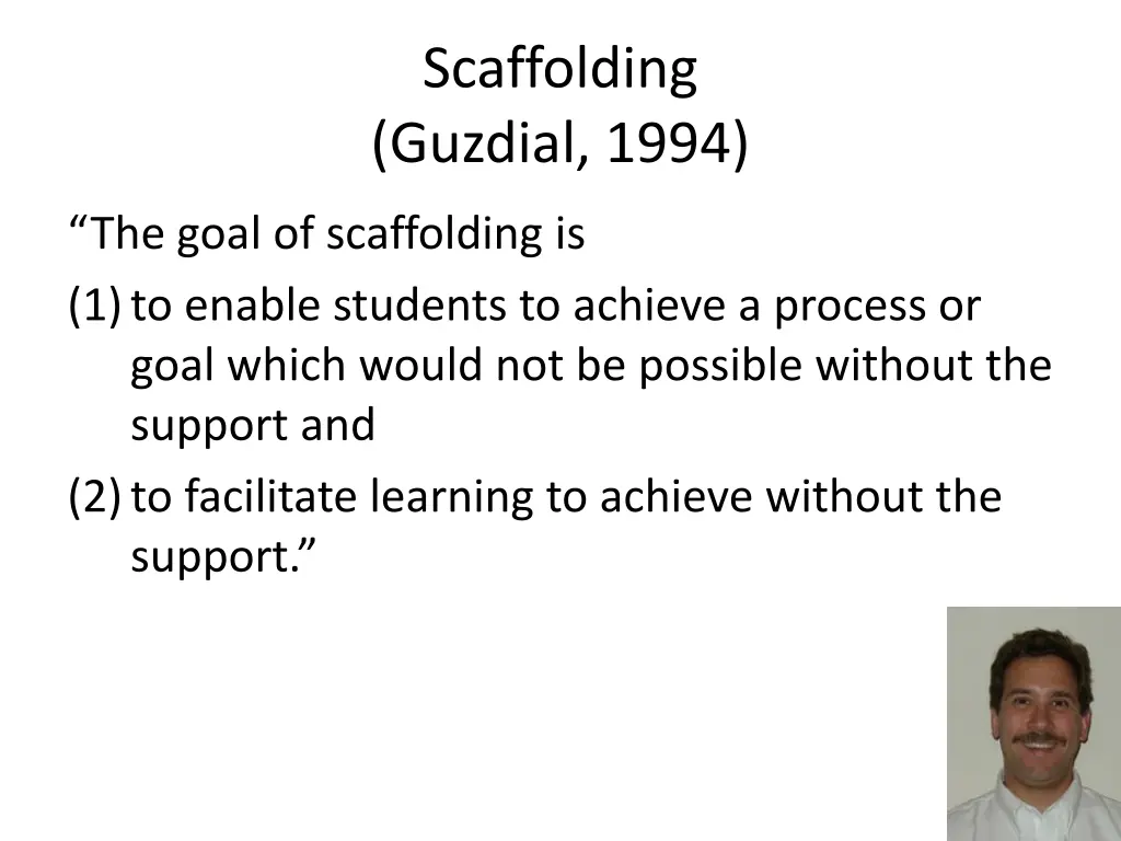 scaffolding guzdial 1994