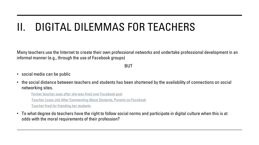 ii digital dilemmas for teachers