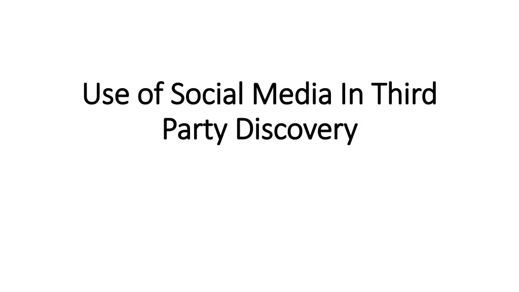 use of social media in third use of social media