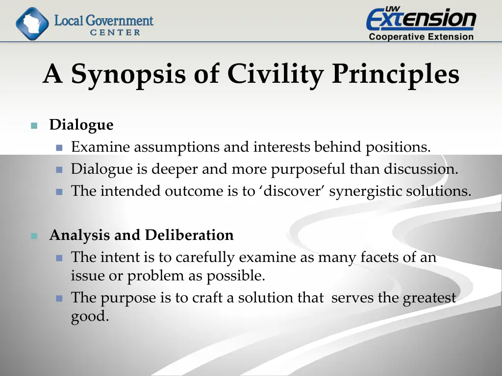 a synopsis of civility principles 2