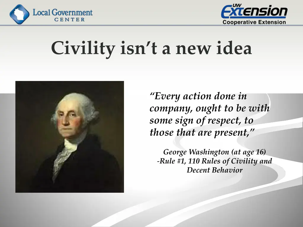 civility isn t a new idea