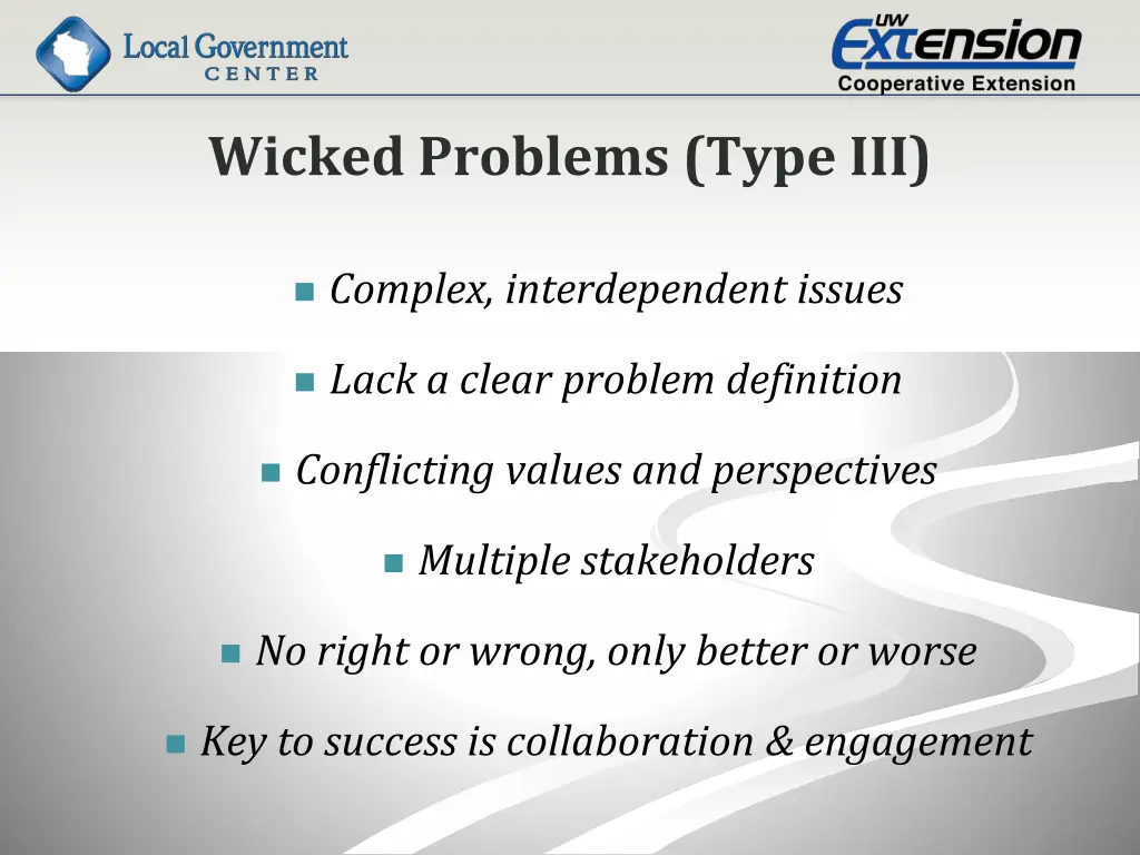 wicked problems type iii