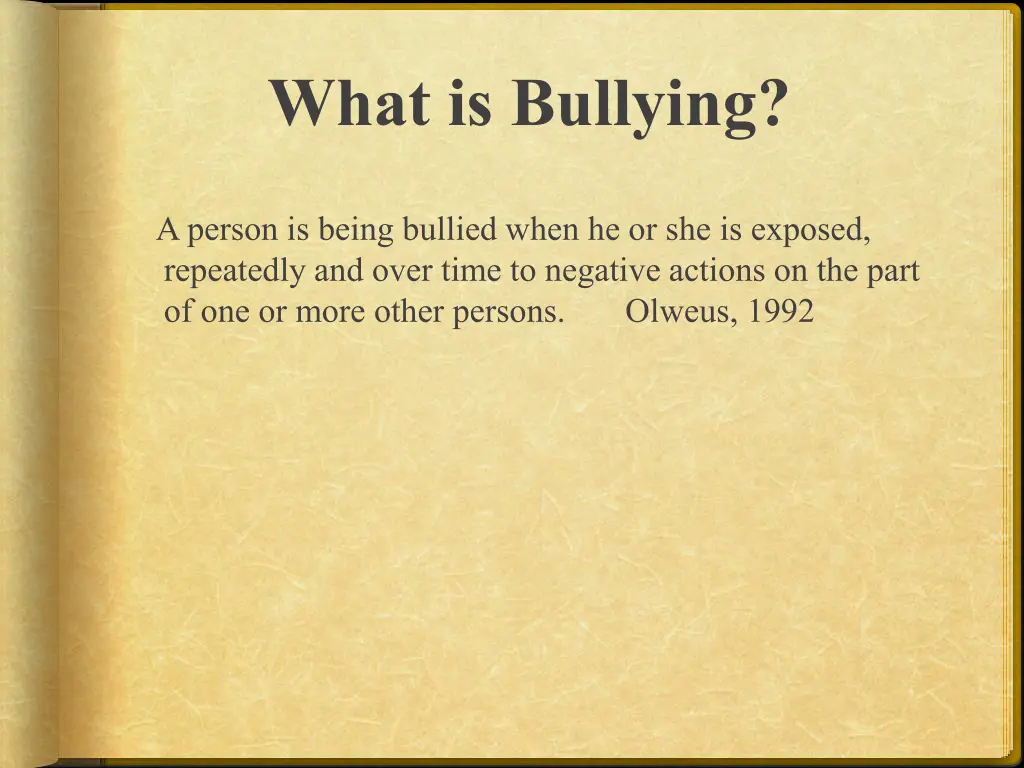 what is bullying