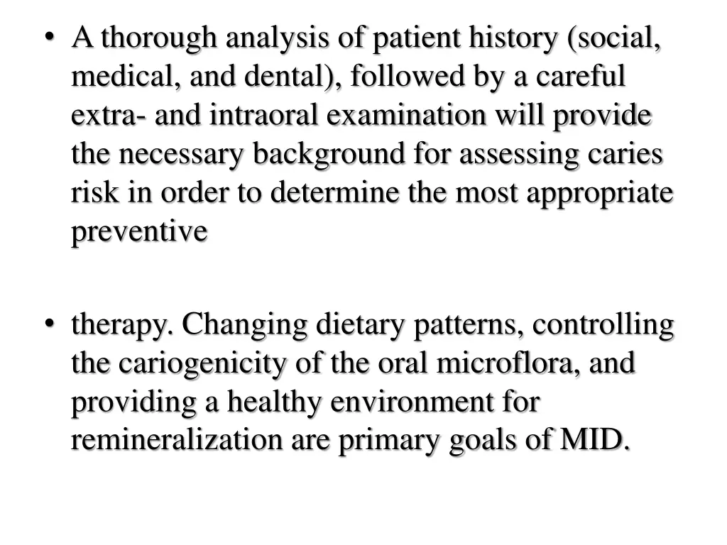 a thorough analysis of patient history social